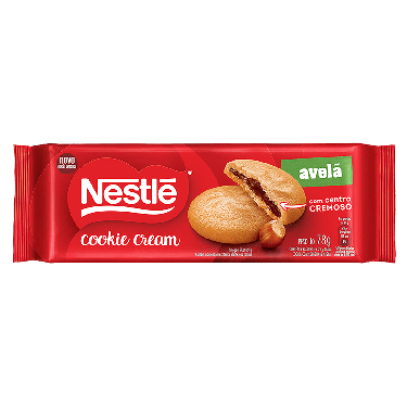 Biscoito Cookies Nestle Recheado Avelã 78g