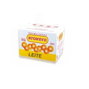 Biscoito Krokero 1,5Kg Sortido Leite