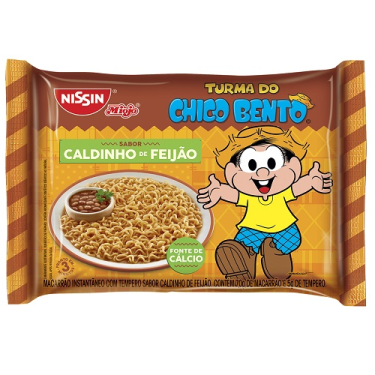 Macarrão Nissin Lamen Chico Bento 75G Caldinho Feijão