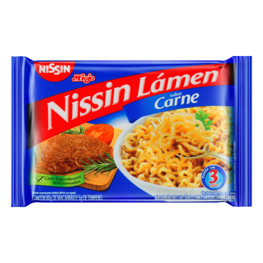 Macarrão Nissin Lamen 85G Carne