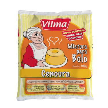 Mistura Bolo Vilma 400G Cenoura