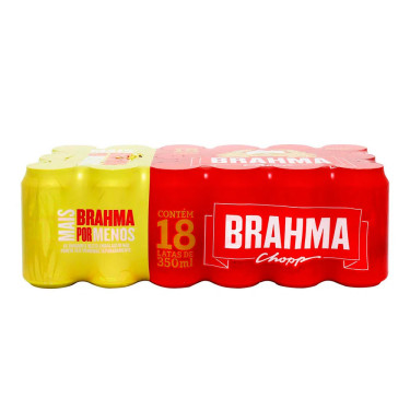 Cerveja Brahma Lata 350ml Caixa C/18 Ambev