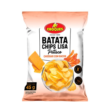 Batata Croques Chips Bacon 45G