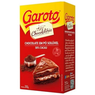 Chocolate em Po Garoto  50% Cacau 200g