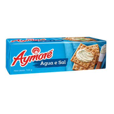 Biscoito Aymore 164G Agua Sal