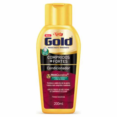 Condicionador Niely Gold 200Ml Compridos mais Fortes
