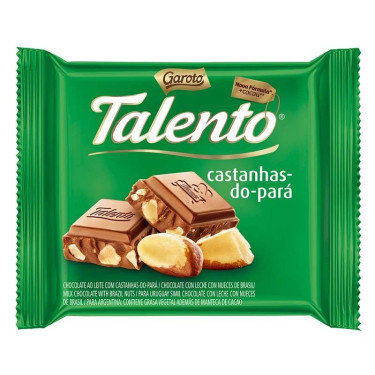 Chocolate Talento 85G Leite Castanha