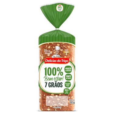 Pão Integral Delicias do Trigo 7 Graos 100% Integral 380g