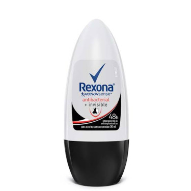 Desodorante Rexona Roll On 50ml Women Antibacterial Invisible