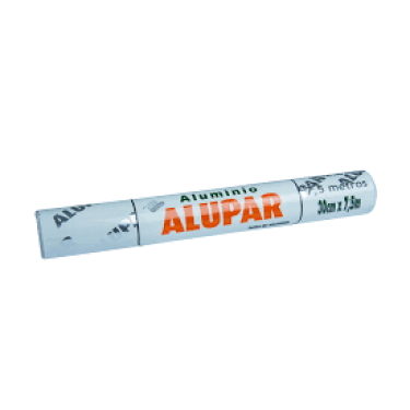 Papel Alumínio Alupar 30CMX7,5M 