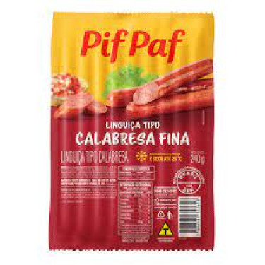 Linguiça Calabresa Fina Pif Paf 240g