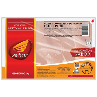 Filé de Peito Avivar Bandeja 1KG