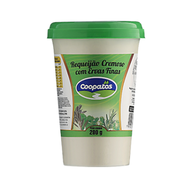 Requeijão Coopatos 200G Cremoso Ervas Finas