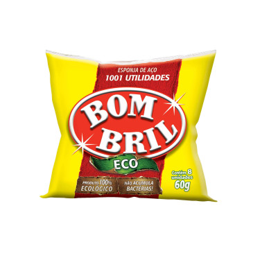 Esponja Bombril Aço 8 Unidades