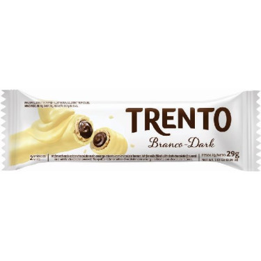Biscoito Wafer Chocolate Branco Trento 29g