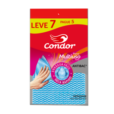 Pano Multiuso Folha Condor Azul Lv7 Pag5