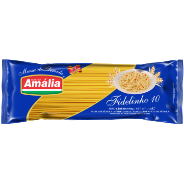 Macarrão Santa Amália 500G Sêmola Fidelinho 10   