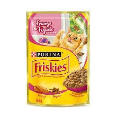 Ração Friskies 85g Frango e Figado ao Molho Sachet