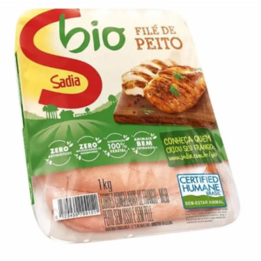 File De Peito de Frango Sadia 1Kg Bio Bandeja 