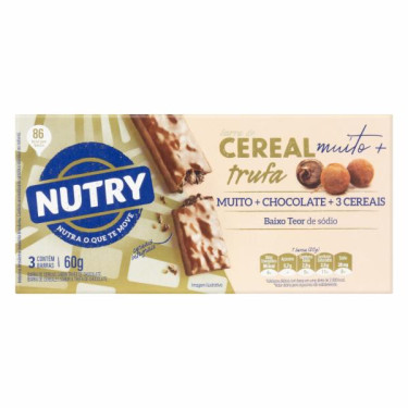 Barra Cereal Nutry 60g Delice Trufa