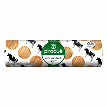 Biscoito Piraque 132g Leite Maltado Light