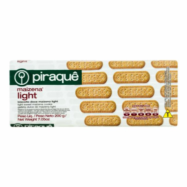 Biscoito Piraque 200G Maizena Light