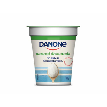 Iogurte Danone 160g Natural Desnatado