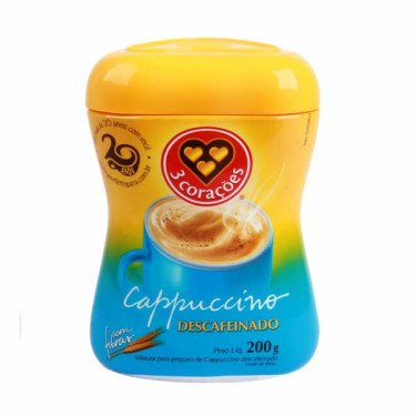 Cafe 3 Corações Cappuccino 200g Descafeinado 