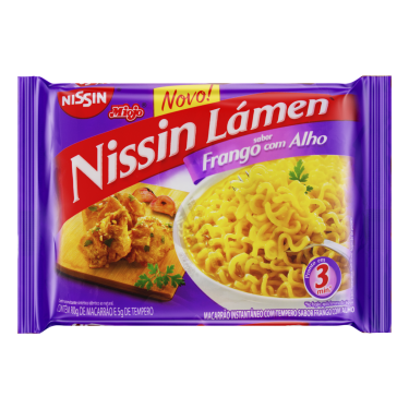 Macarrão Nissin Lamen 85G Frango Alho