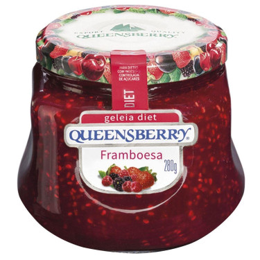 Geleia Queens Berry Diet 280G Framboesa 