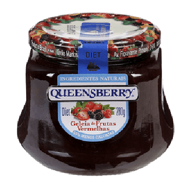 Geleia Queens Berry Diet 280G Frutas Vermelhas
