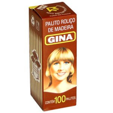 Palito Gina Dente 100 Unidades