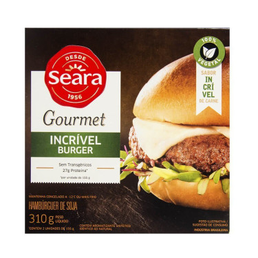 Hambúrguer Seara Incrível Burguer 310G