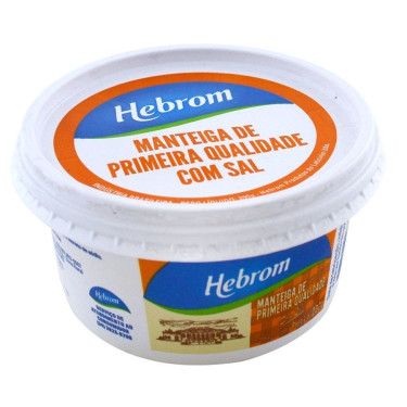 Manteiga de Leite Hebrom com sal 500g