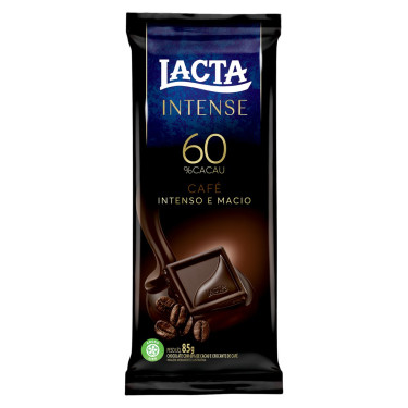 Chocolate Lacta Intense 60% Cacau Cafe 85g