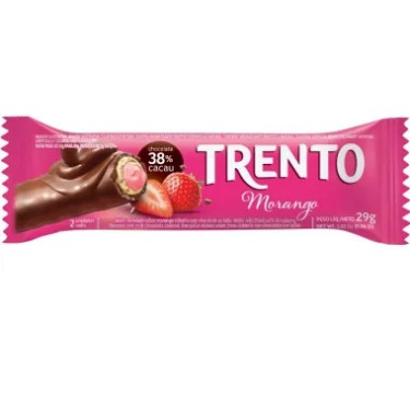 Biscoito Wafer Morango Trento 29g