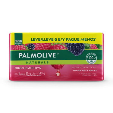 Sabonete Palmolive  Framboesa e Amora 85g Lv6pgmenos