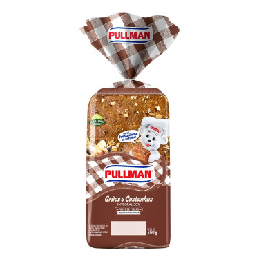 Pao Forma Integral Graos Castanha Pullman 500g