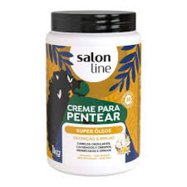 Creme Para Pentear Salon Line Super Oleos 1kg