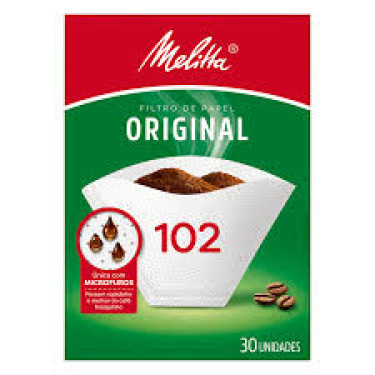 Coador Papel Melitta Médio 102 30 Unidades