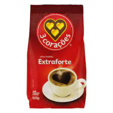 Café 3 Corações Extra Forte 500g  