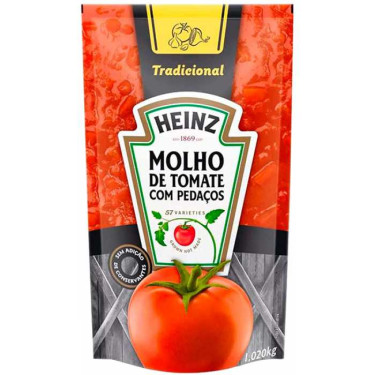 Molho de Tomate Heinz 1,02kg Tradicinal