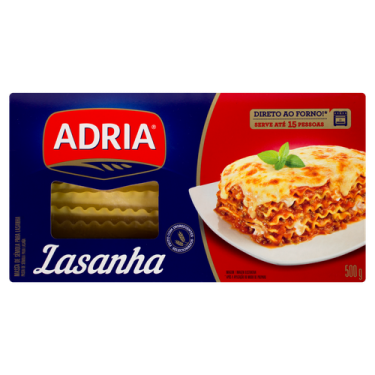 Macarrão Lasanha Adria Semola 500g 