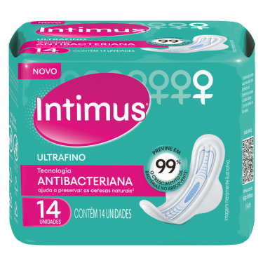 Absorvente Ultra Fino Antibac.Abas Intimus 14un