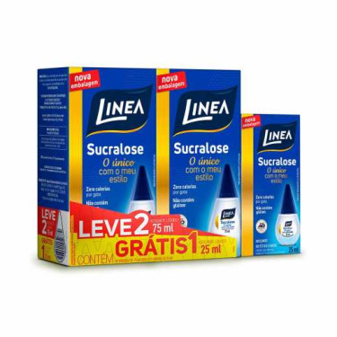 Kit Adoçante Linea 25ml 2x75ml Gota