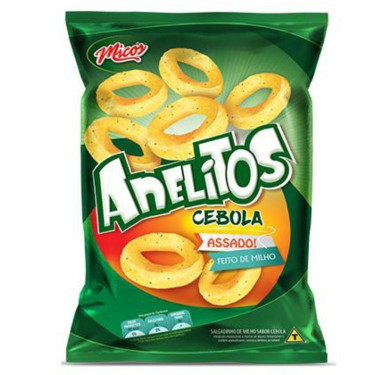 Salgadinho Anelitos Cebola Micos 105g