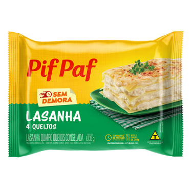 Macarrão Lasanha Pif Paf 600G Quatro Queijo