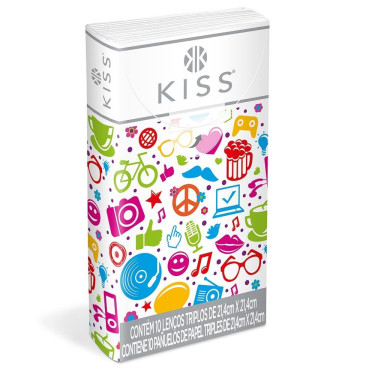 Lenço Papel Kiss 10und Lks28