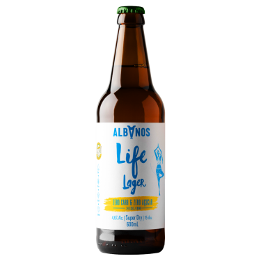 Cerveja Albanos Life Lager Super Dry 600ml