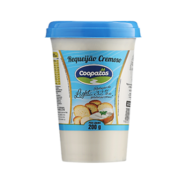 Requeijão Coopatos 200G Cremoso Light